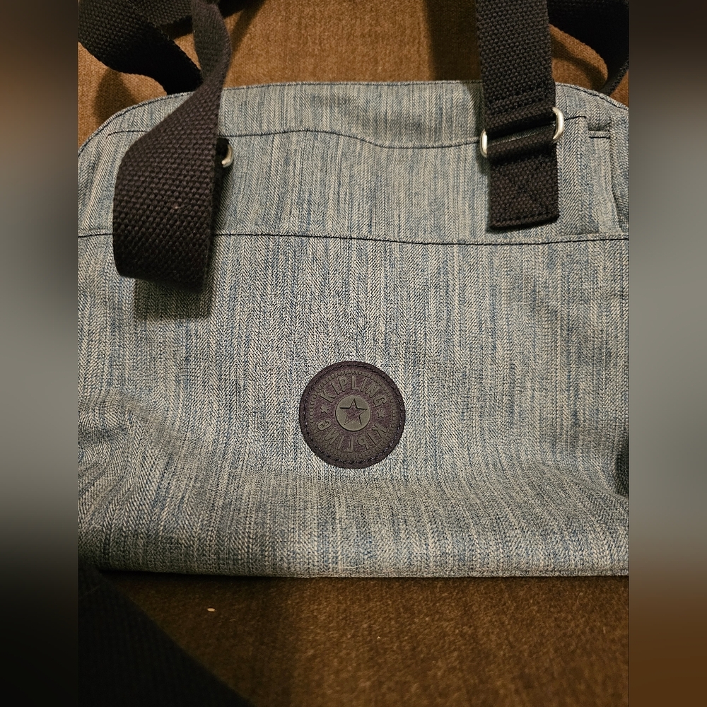 Kipling Felicity Indigo Chambray Double Handle Organizer Women's Bag - Picture 2 of 8